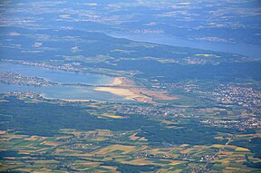 Luftbild des Wollmatinger Ried (Bildmitte)