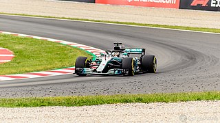 Hamilton im F1 W09 beim Spanien-GP