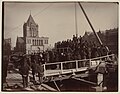 Grundsteinlegung am McKim Building der Boston Public Library am 28. November 1888