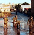 After war clean up Falklands 1982