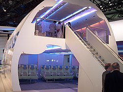 Maquette de la cabine d'un A380