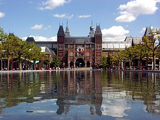 A view of the Rijksmuseum, Amsterdam