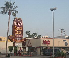 Ресторан Arby's на бульваре Сансет в Лос-Анжелесе