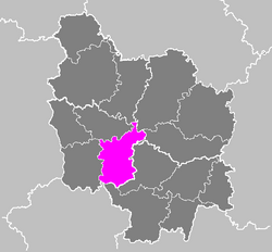 Location of Château-Chinon in Bourgogne