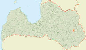 Аудринская волость на карте