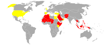 English: Further Revised Map. Red indicates na...