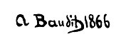 signature d'Amédée Baudit