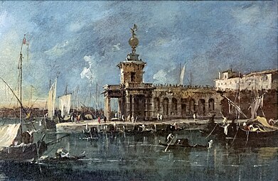 Punta della Dogana, vers 1765 de Francesco Guardi Fondation Bemberg