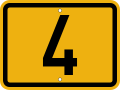 Bild 49 V 3 Nummernschild für Fernverkehrsstraßen