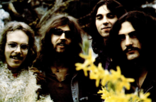 Cactus in 1970 (Left to right: Tim Bogert, Rusty Day, Jim McCarty (guitarist), & Carmine Appice).