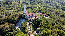 Aerial shot of the lighthouse in 2021