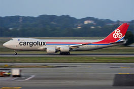 In Boeing 747-8 fan Cargolux (2015)