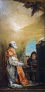 Saint Philippe Neri en prière Église San Polo.