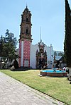 Kyrkan Nuestra Señora de la Purificacion i Teotihuacán de Arista.