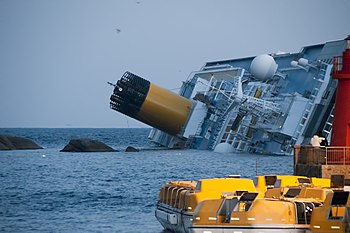 Échouement du bateau.