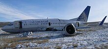 Рейс 1404 авиакомпании Continental Airlines wreckage.jpg