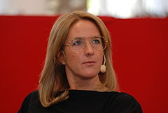 Denise Rudberg på Bokmässan i Göteborg 2013.