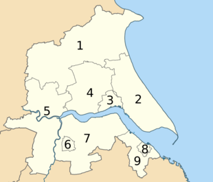 Районы Хамберсайда (1974-1996) numbered.png