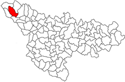 Location of Dudeștii Vechi