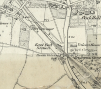 Station en omgeving in 1873