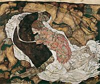 La muerte y la dama, de Egon Schiele, 1915.