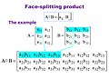 Face-splitting Product of matrices