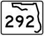 State Road 292 marker