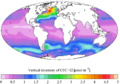 1990年代の海洋の鉛直方向のCFC-12濃度