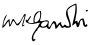 Gandhi signature.svg