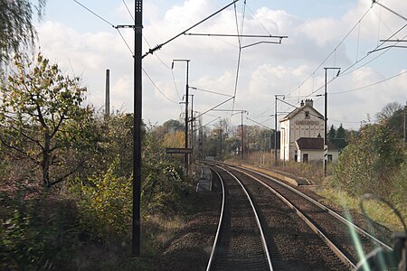 Aperçu de la gare de Lamotte-Brebière (2013).
