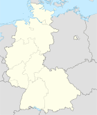 Deutschlandkarte, Position des Landkreises Sonthofen hervorgehoben