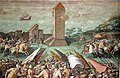 La torre di San Vincenzo nell'affresco di Vasari nel Salone dei Cinquecento