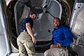 ISS-64 Michael Hopkins and Victor Glover in the vestibule to IDA-3.jpg