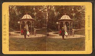 Iron spring, templete, pabellón o quiosco decorativo de Fairmount Park, Filadelfia.