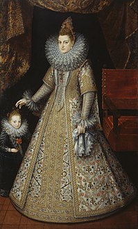 Isabel Clara Eugenia gant he c'horr, 1603