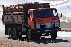 KamAZ-55102 im Altai-Gebirge in Russland (2016)