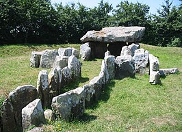 La Pouquelaye de Faldouet is een van de best bewaarde hunebedden op Jersey