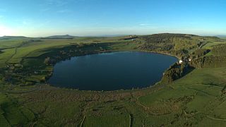 Lac de Saint-Front (Haute-Loire, France).