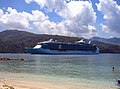 Liberty of the Seas Haitil Labadee ääres reidil ankrus