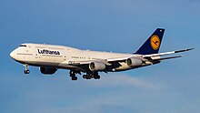 A Lufthansa 747-8 Lufthansa Boeing 747-8 (16093562187).jpg