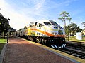 SunRail locomotive #103 (model MPI MP32PH-Q) at Winter Park station