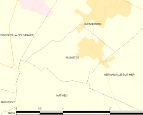 Poziția localității Plumetot