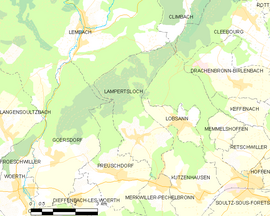 Mapa obce Lampertsloch