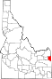 Comitatul Teton map