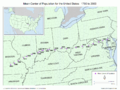 Mean center of U.S. population, 1790–2000 (from a Census Bureau PDF)