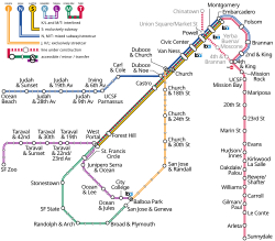 Карта метро Муни