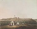 North West View of Osar by James Hunter (d.1792) (coloured in 1804)