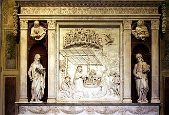 Cappella Piccolomini: „Geburt Jesu“ am Altar von Maiano und Rosselino