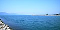 The mouth of the Neretva river and Adriatic sea