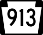 Pennsylvania Route 913 marker